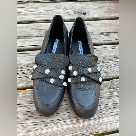 Blankens The Ebba Embellished Pebbled Leather Loafers | Size EU 42 US 11 - Picture 5 of 10